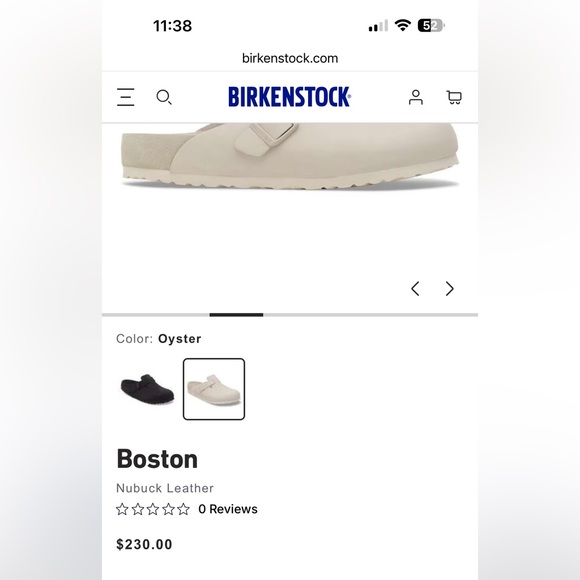 German Made Birkenstock Nubuck Leather Boston Clogs Size 7M Like New - Picture 8 of 8